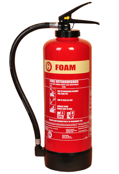 Dandy Solutions LTD is the leading wholesale supplier of 6L Foam Fire Extinguishers in Nairobi Kenya, denoted by a yellow label