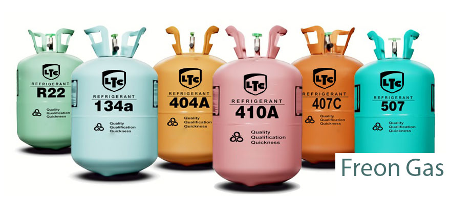 What are the different types of refrigeration freon gases sold in Kenya?