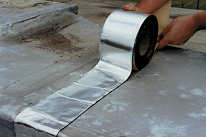 How does butyl tape seal a leaking roof? Butyl aluminium tape seals a leaking roof by forming a bond that is both heat and water resistant.