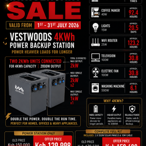 Vestwoods 4kWh Power Backup Station